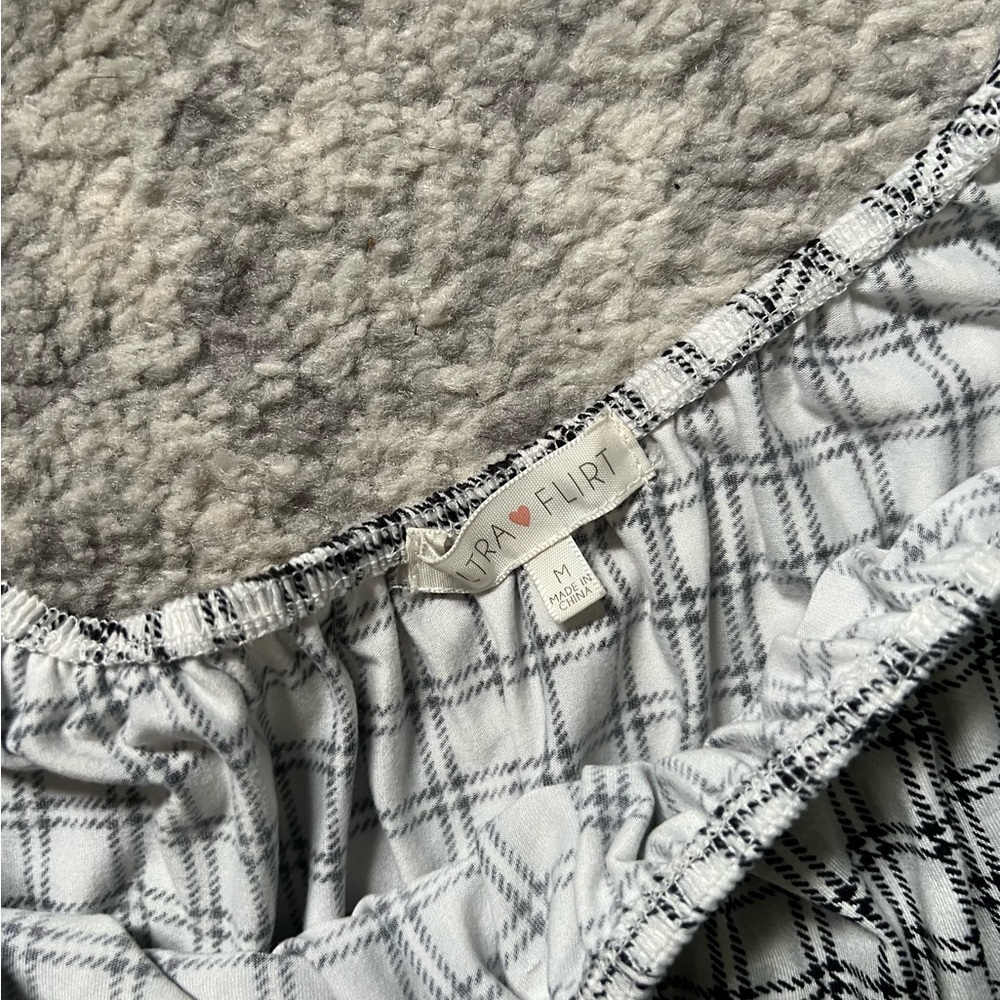 Black & White Plaid Tiered Dress - Picture 2 of 2